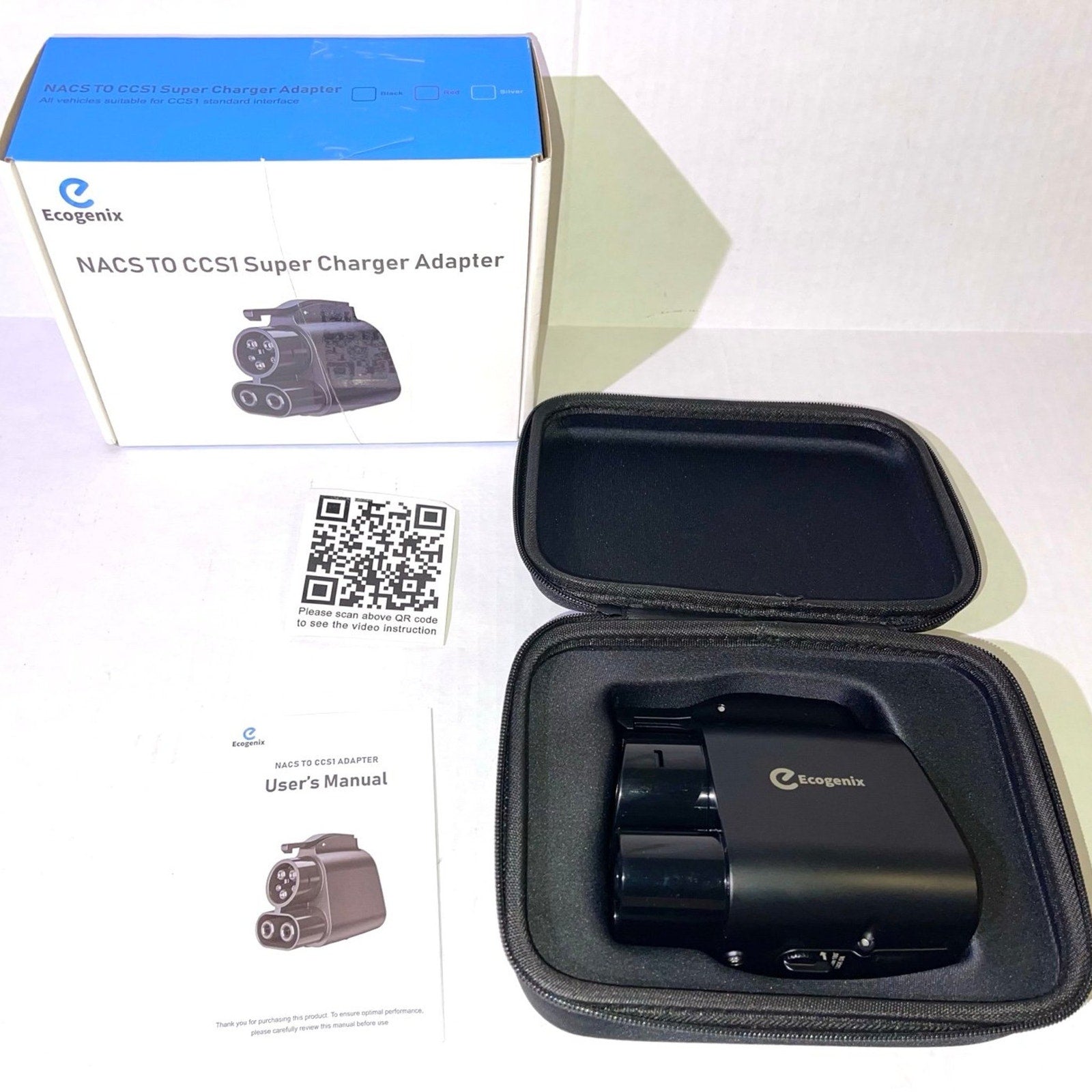 NACS to CCS1 Charging Adapter: Fast Charge NACS DC Chargers to CCS1 Adapter, Tesla Supercharger Adapter – 500A / 1000V Fit for Rivian R1T R1S R2 R3 EVs&Fit for Ford EVs